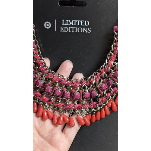 3 for $30 vintage 90's mixed media statement necklace - large thick - Picture 4 of 9